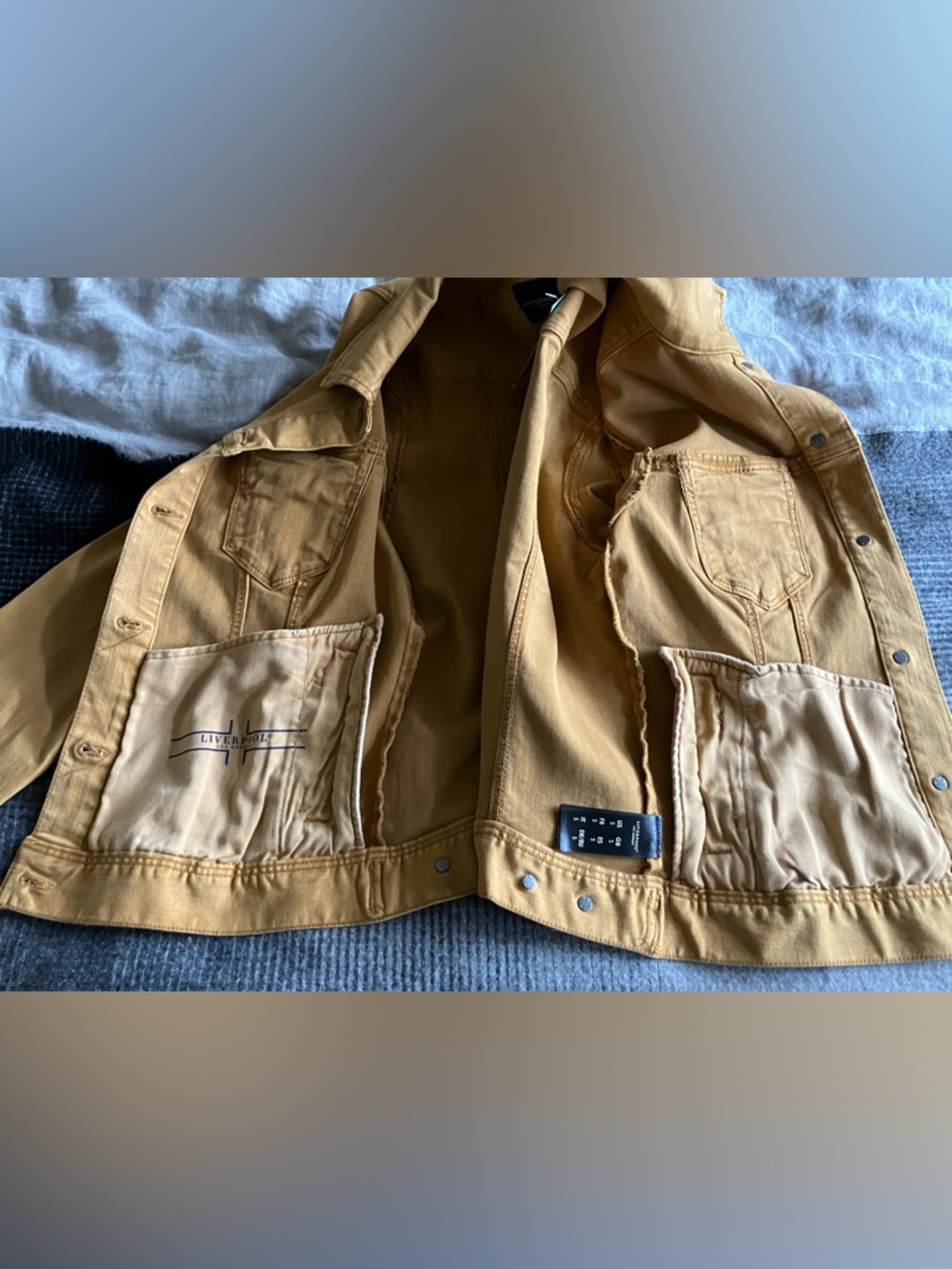 Liverpool Temma Cropped Denim Jacket - Amber Dawn - Size Small - Picture 5 of 9